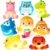 Bath Toys for Toddlers Baby 8 Pack Light Up Toys – Bathtub Toy Flashing Colourful LED Light Shower Bathtime for Kids Infants Shark, Clown Fish, Owl, Unicorn, Octopus, Dolphin, Dinosaur Mermaid