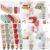 Batiyeer 20 Sets Christmas Hand Cream and Lip Balm Gift for Women Coworker