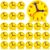 Batiyeer 24 Pcs Teaching Clock Kit for Kids to Tell Time Teaching Mini Geared Clock for Kids Basic Math Development Teacher and Classroom Supplies, 4 Inch(Yellow)