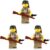 Battle Brick 1.6 Inches Tall WW2 US Army Soldier Collectible Custom Minifigure | Genuine Military Minifig | Printed in The USA | World WAR 2 | | Great Gift for Teen to Adult AFOL (Pack of 3)