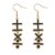 BAUNA Multiplication Subtraction Dangle Stud Earring Mathematics Symbol Earrings For Math Enthusiasts Teachers (Multiplication Subtraction Dangle Stud Earring black)