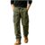 bawilom Men’s Cargo Pants Drawstring Waist Multiple Pockets Army Green