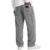 bawilom Men’s Corduroy Cargo Pants Elastic Waist with Pockets Gray