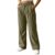 bawilom Women’s Corduroy Wide Leg Dress Pants High Waist with Pockets Green