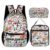 BaXiCustom. Custom Cute Penguin Backpack with Lunch Box & Pencil Case