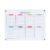 Baxnore Clear Acrylic Weekly Planner with Magnets Color Label Refrigerator Dry Erase Board for Home Office Kitchen Scheduling Work Planning Organizer Memo Board