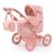 Bayer Design: Doll Pram Trendy – Pink & Flowers – Play Push Stroller, Handbag, Adjustable Handle, Foldable, Toy Care Accessory Fits 18″ Dolls, Kids 3+