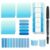 BAYTORY 570 Sheets Transparent Sticky Notes, 3 x 3 inch Glitter Stick Notes