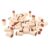 BAZEITFLOW 42pcs Wood Letter Stamps Set in Graceful Script Style for Journaling and Creative Craft Projects, Featuring Flexible Combination and Optimized Organization in Beige