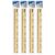 BAZIC Products 12 in Wooden Ruler, Inch & Metric (30 cm), 4-Pack
