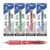 BAZIC PRODUCTS 2-in-1 Mechanical Pencil & 4-Color Pen, Bold, 4-Set