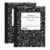 BAZIC PRODUCTS Black Marble Composition Book, College-Ruled, 100 Ct, 2-Pack
