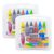 BAZIC PRODUCTS Double-Ended Jumbo Crayons, 12 Colors, Non-Toxic, 2-Pack