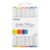BAZIC PRODUCTS Dual Tip Sketch Markers, Fluorescent, Brush & Chisel, 6 Ct