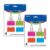 BAZIC Products Large Binder Clips, Colors, 2 in (51 mm), 4 Ct, 2-Pack