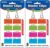 BAZIC Products Medium Binder Clips, Assorted Colors, 1-1/4 in, 8 Ct, 2-Pack