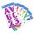BAZIC Products Metallic Alphabet Number Stickers, 2 in, 72 Ct, 6-Set