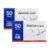 BAZIC Products White Ruled Index Cards, 5 x 8 in, 50 Ct, 2-Pack