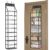 Bbbyddd 5-Shelf Over The Door Pantry Organizer with Clear Pockets, Heavy Duty Hanging Storage for Closet, Bedroom, Bathroom, and Nursery (Black, Holds up to 28 lbs)