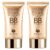 BB Cream Tinted Moisturizer, Full Coverage Hydrating Face Makeup with Snail Essence, Natural Shade Even Tone Finish, 2 Tubes 50ml Large Size