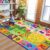 B BENRON Kids Rugs for Playroom Classroom Bedroom, Educational and Fun Play Mat with ABC Alphabet Animals, Learning Rug for Children Toddler Baby Girls Boys Nursery, Washable, 4×6