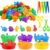 Bbiamsleep Counting Dinosaurs Set, 85 Pcs Color Sorting Dinosaurs Counters