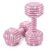 BBLLS Dumbbells 10 Lbs Pair Crystal Rhinestone Pink Hand Weights Excercise
