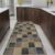 BCLLYK Modern Kitchen Non-Slip Door Mat Square Design Long Rug with Stain Resistant Rubber Backing (Size: 0.8×1.6m) (1.2×5m)