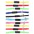 BCOATH 10pcs Pu Leather Elastic Bookmarks with Built-in Line Pointer and Stretchable Bands to Hold Planner Closed for Books and Binders, for Readers and Professionals Random Color