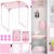 BCUEIDO 12Pcs Locker Organizer, Back to School Essentials Locker Accessories, Locker Set Include Locker Shelf, Locker Mirror, Whiteboard (Pink)