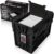 BCW Short Comic Book Bin | Holds 150 Comics | Stackable Plastic Storage | Acid-Free Organizer | Black, 2 Pack | Comic Book Bin