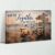 Beach Canvas Wall Art, Personalized Custom Family Friend Name in Painting Pictures for Room Decor,Coastal Motivational Quotes Anniversary Poster Print for Beach Lover Artwork Unframed 8″x10″