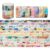 Beadthoven 10 Rolls Washi Tape Set 15mm Decorative Masking Tapes