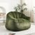 Bean Bag Chair, Bean Bag Sofa Chair with Armrests Stuffed High Density Foam, Lazy Sofa Comfy Chairs BeanBag Chair for Adults in Living Room,Bedroom Reading