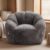 Bean Bag Chair for Adults, Cozy Faux Fur Chairs with Memory Foam, Oversized Cute Cat Bean Bag Sofa for the Living Room, Den, or Bedroom,Gery