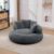 Bean Bag Chair, No Assembly Boneless Cloud Couch with Pillows (Dark Grey)