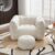 Bean Bag Chair with Footrest, Foam Filled Lounge Sofa for Adults, Blue (Beige+Square+Chenille)