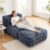 Bean Bag Lounger Chair Memory Foam Bean Bag Chair Boneless Chaise Chairs Bean Bag Sofa for Adults Faux Fur Beanbags Lazy Floor Sofa for Living Room, Bedroom