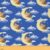 Bear Fabric By The Yard, Kawaii Sleeping Bear Indoor Outdoor Fabric for Kids, Moon Star Cloud Goodnight Upholstery Fabric, Cute Cartoon Animals Decorative Fabric for Quilting Sewing, 5 Yards, Blue
