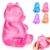 Bear Squishy, Stress Bear Taba Squishy, Taba Squishy Toys for Kids, Stress Balls Valentines Day Gifts Birthday Gifts Party Favors-Rosy
