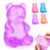 Bear Squishy, Stress Bear Taba Squishy, Taba Squishy Toys for Kids, Stress Balls Valentines Day Gifts Birthday Gifts Party Favors-Purple