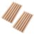 Beatifufu 2pcs Wooden Domino Holder Organizer Indoor Activities Compact Lightweight Domino Stand Aesthetic Design Khaki Small Wooden Trays Family Board Games