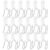 Beaupretty 80 Sets Curtain Hooks Plastic Curtain Rail Pulley Hooks