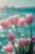Beautiful Pink Tulips by The River Jigsaw Puzzle, Vivid Scenic Floral Puzzle for Living Room Wall Art and Premium Home Decor Gifts
