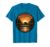 Beaver Building Dam at Sunset Canada Wildlife Art T-Shirt, Men, Sapphire Blue, Medium