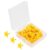 Beavorty 100pcs Star Bulletin Board Pins Bright Yellow Star Shaped Push Pins for Cork Board with Plastic and Iron Material, Secure and Stable Attachment for Wall Posters and School Supplies