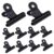 Beavorty Bull and Hanging Functionality Black Paper Clips Metal 20pcs 1.5 Inch Mini Binder Clips with Tight Slip-Free Binding for Office Notes and Price Tags