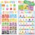 BEAWART ABC Alphabet Poster, 4 Pack 16×24 Colorful Educational Chart