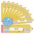 BEAWART Desk Name Plates, 30 Pack Pencil Student Alphabet Nametags