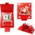 Beccc09 Santa 3D Pop-Up Money Card 5-Layer Pull-Out Red Envelope Gift (Red)